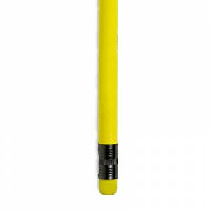 Imagen Redondo fluorescente goma Lápiz redondo de madera fluorescente amarillo con goma 